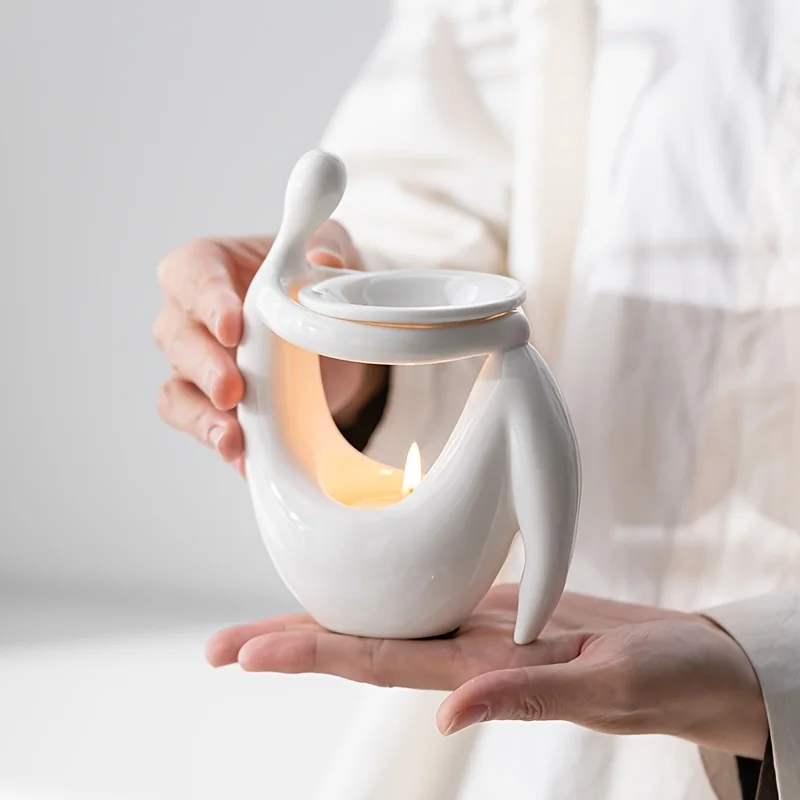 Home Fragrance Oils For Oil Burners - เตาเผาเครื่องหอมเซรามิก รูปทรงร่างกายมนุษย์ ที่วางเทียนน้ำมันหอมระเหย เตาเผาขี้ผึ้ง ที่อุ่นน้ำหอม ของตกแต่งบ้าน