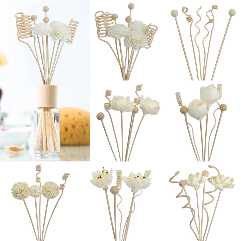 Home Fragrance London - 6 PCS/8 PCS/9 PCS ประดิษฐ์ดอกไม้หวาย Reed
