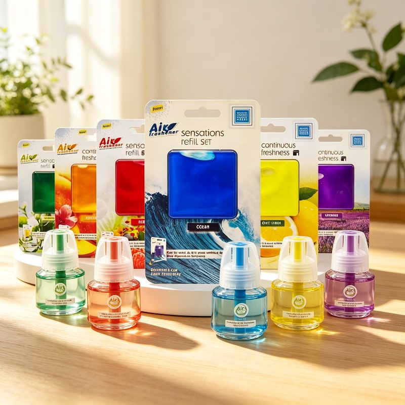 Home Fragrance No 3 - เจลปรับอากาศในรถยนต์แบบเติมได้ 3 ชิ้น กลิ่นผสม กลิ่นหอมติดทนนาน สำหรับรถยนต์