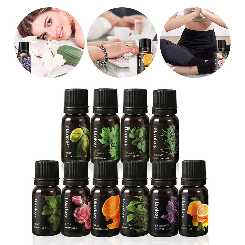 Home Fragrance Aroma Set - ชุดน้ำมันหอมระเหยจากพืชธรรมชาติ 10 มล. น้ำมันกระจายกลิ่นอโรมาเธอราพี สำหรับบ้าน สำนักงาน