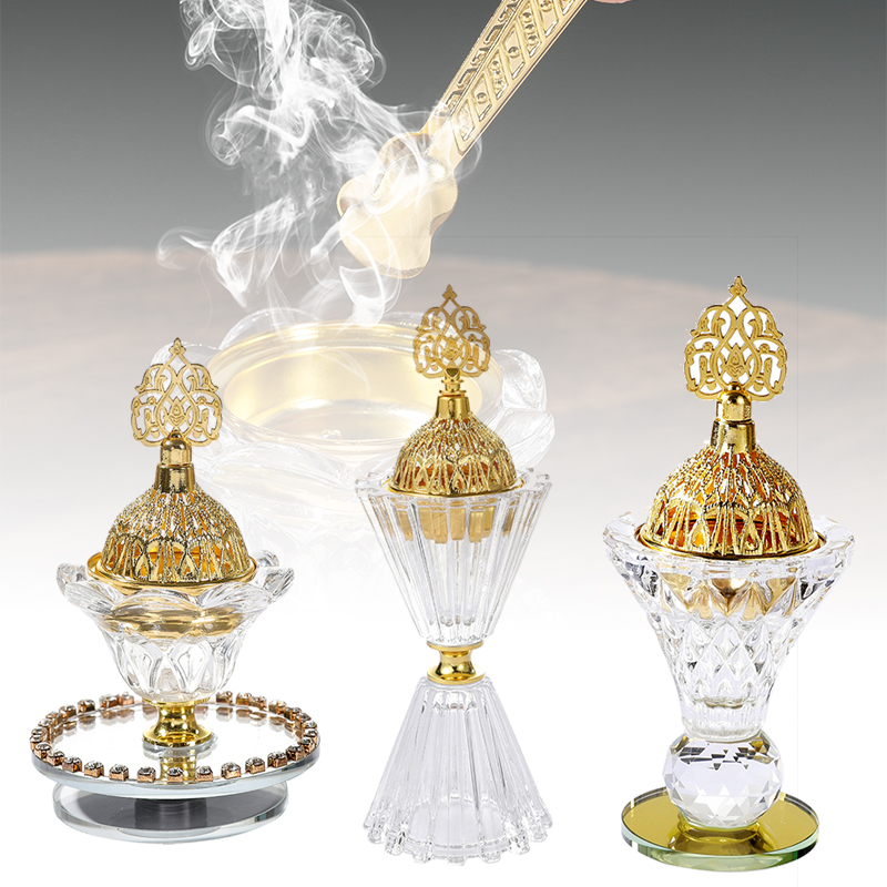 Home Fragrance Aroma Set - 1 PC แก้วธูป Burner ชุดเดสก์ท็อปเครื่องประดับแบบพกพากลิ่นหอมสําหรับโรงแรมตู้ห้องนั่งเล่น Office