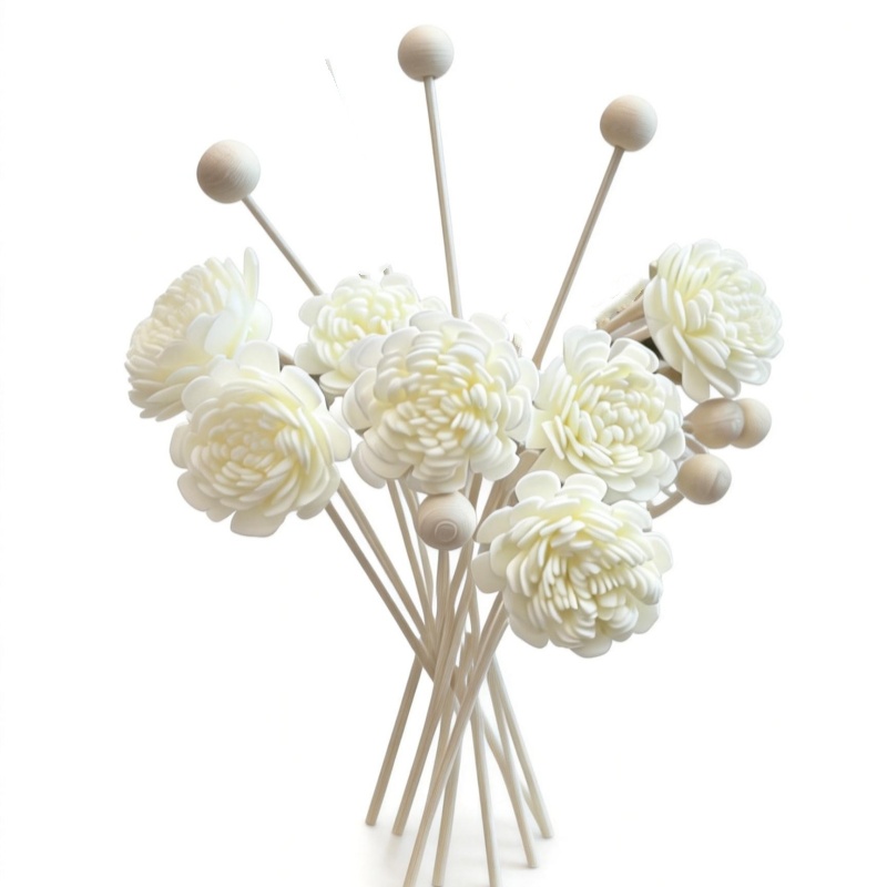 10 ชิ้น ดอกไม้ประดิษฐ์ ไม้หวาย - Home Fragrance London บทวิจารณ์และราคา