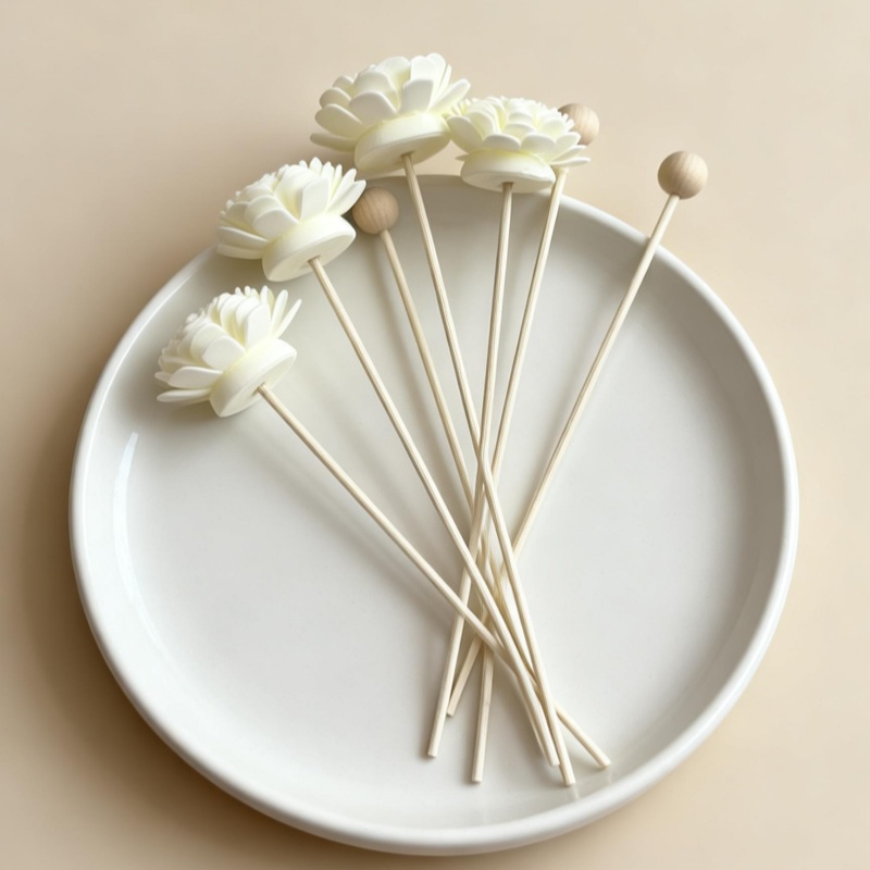 10 ชิ้น ดอกไม้ประดิษฐ์ ไม้หวาย - Home Fragrance London บทวิจารณ์และราคา