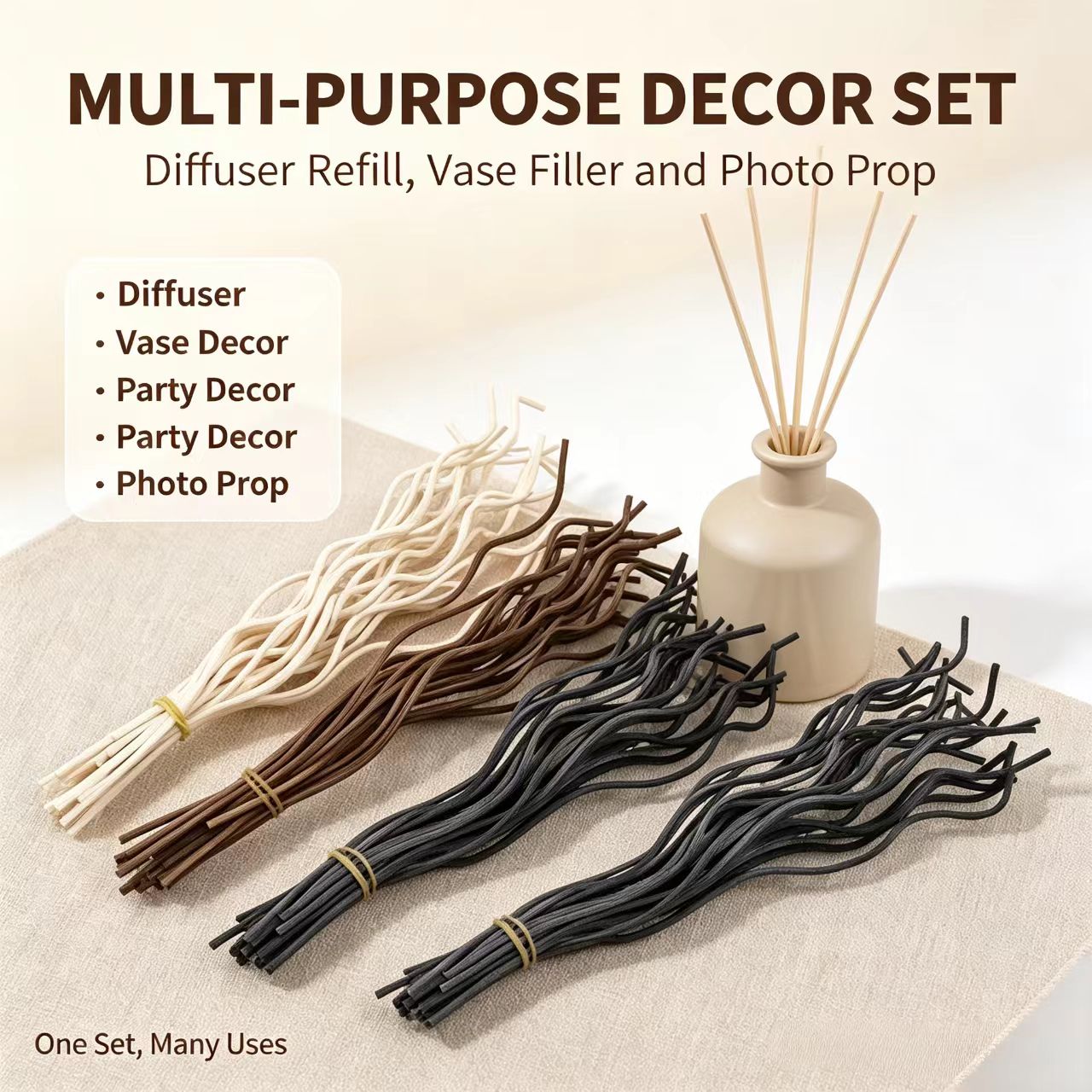 20 ชิ้น ไม้หอมหวายแบบยาว สำหรั - Home Fragrance Reed Diffuser Refill บทวิจารณ์และราคา
