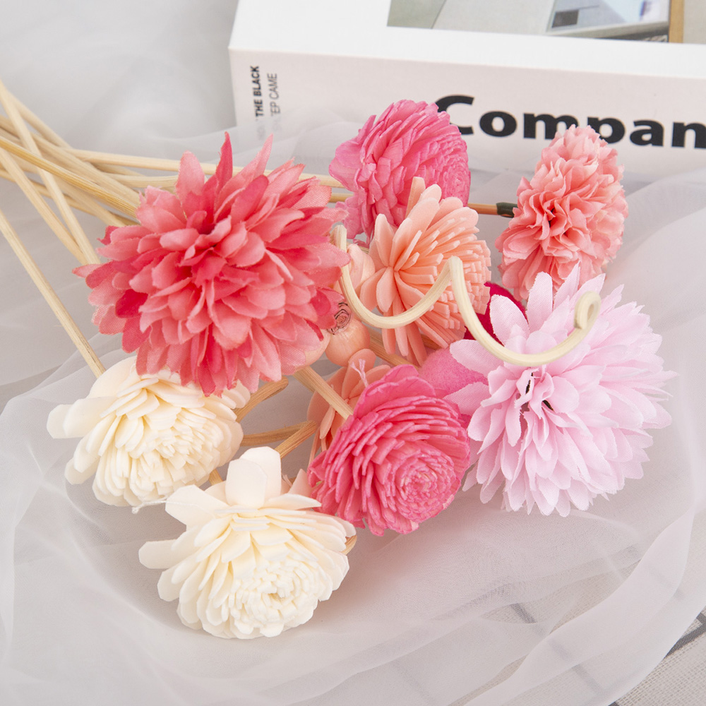 15 ชิ้นสีแดงดอกไม้จําลอง Reed  - Home Fragrance London บทวิจารณ์และราคา