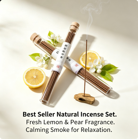 ชุดธูปหอมธรรมชาติขายดี กลิ่นเล - Home Fragrance Aroma Set บทวิจารณ์และราคา
